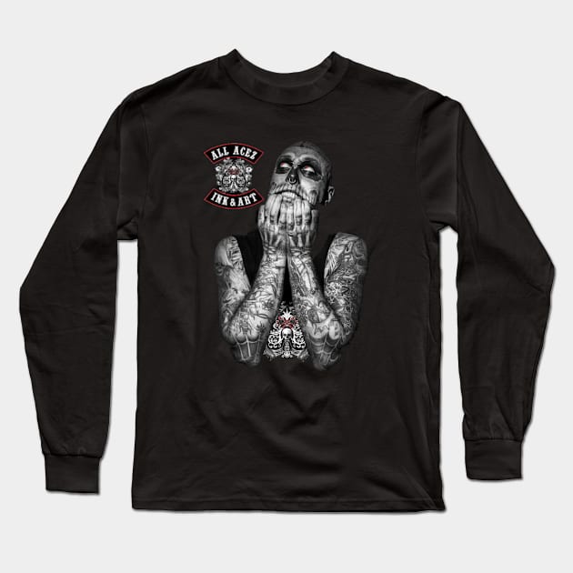 Acez tatted up Long Sleeve T-Shirt by Acez_ink